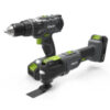 Combi Drill & Multi Tool x2 Battery Bundle the home with the ease and convenience of cordless