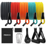 PROIRON Resistance Band Set with Handles Ankle Straps and Door Anchor Review & Compare on 4utoday